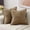 Brown, variant on Hot Pink Throw Pillow Covers 18x18 Inch Set of 2,Soft Solid Corduroy Striped/Wide Bordered,Square Decorative Cushion Case,Fall Decorations for Home Couch,Bed