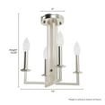thumbnail image 3 of 19629-Hunter Fans-Bearden - 4 Light Chandelier-14.25 Inches Tall and 13 Inches Wide-Brushed Nickel Finish, 3 of 5
