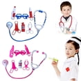 thumbnail image 2 of 7pcs/set Kids Play Doctor Game Toy Children Simulation Hospital Pretend Doctors Kit Child Stethoscope Cosplay Toys, 2 of 7