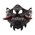 thumbnail image 1 of Cubierta facial de Halloween,Máscara de samurái japonesa para fiesta de Halloween,Máscara de cosplay espeluznante y aterradora,accesorios de vestir,Accesorios creativos para disfraces de, 1 of 9