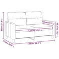 thumbnail image 4 of vidaXL 2-Seater Sofa Light Grey 120 cm Fabric, 4 of 5