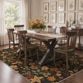 thumbnail image 6 of KUETH 5x7 Vintage Floral Area Rugs Machine Washable Rugs for Living Room, Non Slip Flat Pile Rug with Rubber Backing, Boho Rug for Entryway Bedroom Dining Room Home Office, 6 of 15