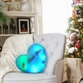 thumbnail image 3 of Tgbvmt Valentine Day Heart LED Pillow Soft Plush Cushion Color Changing Light Decorative Throw Pillow For Bed Sofa Office Kids Gift Romantic Home Lighting Decor Battery Powered, 3 of 4