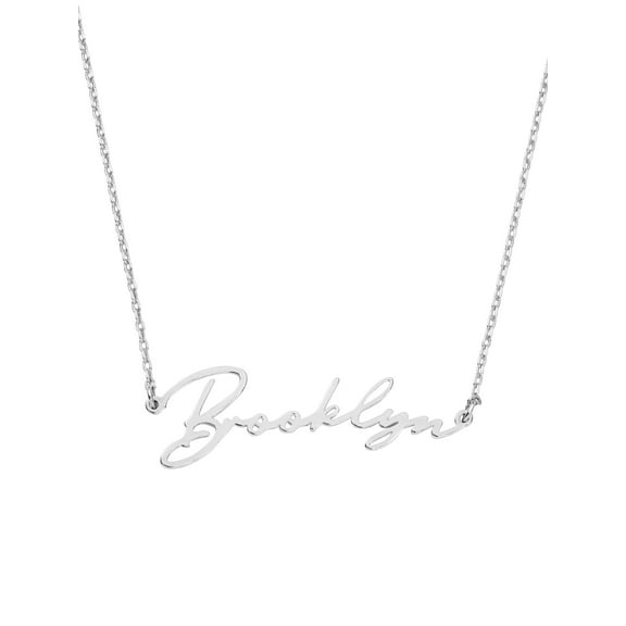 Personalized Planet Handwritten Script Name Necklace ,Women's