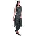 thumbnail image 3 of Moomaya Printed Womens Sleeveless Peter Pan Collar Kurta Pant Set,2 Piece Ethnic Set, 3 of 7