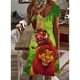 thumbnail image 3 of Vestido corto informal de verano con escote en V y manga corta, estilo playero, con estampado del Rey León, 2024, 3 of 5