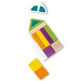 thumbnail image 5 of Hape: Space Monster Stacking Blocks - 54pc Wooden Colorful Various Shapes Set, Wheels To Build A Car, Stack & Play Toy, Kids, Toddlers & Baby Ages 1+, 5 of 5