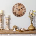 thumbnail image 4 of 10-inch rustic antique mute retro rustic antique wooden clock, 4 of 5