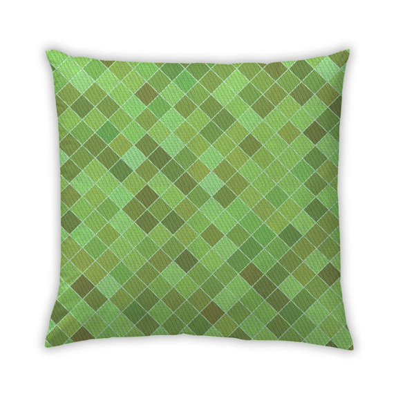 Ahgly Company Outdoor Square Contemporary Throw Pillow, 18 inch by 18 inch