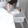 thumbnail image 4 of Cowiewie Baby Bassinets Bedside Sleeper, All Mesh Crib, Lightweight, 5 Height Adjustment, with Storage Bag, 4 of 7