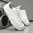 thumbnail image 6 of Men's Dress Sneakers, Leather Fashion Sneakers for Men Oxfords Classic Handmade Comfortable Lace Up Platform Flat Sneakers Tennis Retro Shoes, 6 of 9