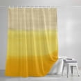 thumbnail image 4 of Yellow Ombre Shower Curtain Set, Waterproof Shower Curtains for Bathroom, Modern Abstract Art Abstract Washable Fabric Cloth Bath Curtain for Bathtub Decoration with Hooks 60x72 Inches, 4 of 9
