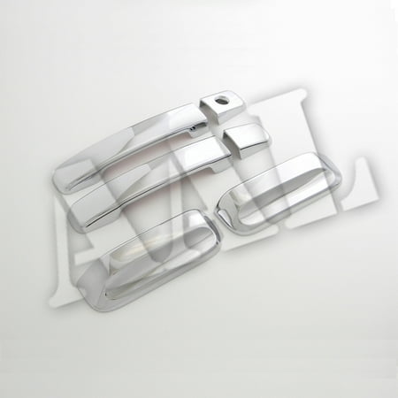 Vertical Keyhole Cover AAL Premium Chrome Door Handle Cover For 2005-2015 NISSAN Xterra (4 doors Without passenger keyhole (2 FRONT TWO VERTICAL REAR ) NO SMART KEY HOLE ()