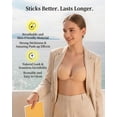 thumbnail image 3 of 2026 2 Pack Push Up Sticky Bra, Adhesive Strapless Bra for Women, Invisible Backless Bra with Reusable Nipple Covers for Backless Dresses, 3 of 7