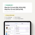 thumbnail image 2 of Paperlike® 3 Screen Protector (2x) for iPad Air 13 inch (M4 / M3 / M2) & iPad Pro 13 inch (M5 / M4) – True Paper-Feel, Bubble-Free Install (Butterfly), Protects Pencil Tip, 2 of 8