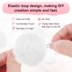 thumbnail image 2 of Uxcell 20-Pack Pompones de Piel Sintética, 2 Pulgadas/5 cm Bolas de Pompones Suaves y Esponjosas de Piel de Conejo Falsa con Bucle Elástico para Bricolaje [Blanco], 2 of 7