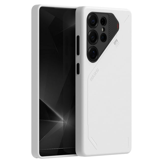 Funda de piel vegana para Aulumu S25 Ultra Galaxy con MagSafe, color blanco