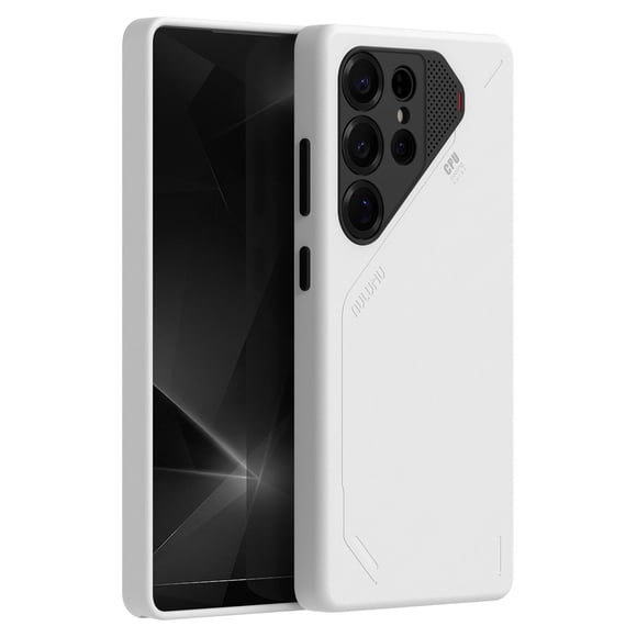 Funda de piel vegana para Aulumu S25 Ultra Galaxy con MagSafe, color blanco