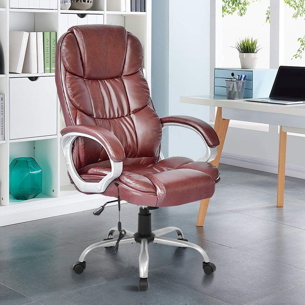 BestOffice Ergonomic Office Chair, Lumbar Support, Rolling Swivel for Women, Men(Brown)