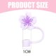 thumbnail image 4 of 3 tapas de silicona con forma de flores para taza, 0,4 pulgadas, bonitos accesorios para pajitas para vasos Stanley de 40 oz/30 oz, protectores portátiles, regalos de decoración de San Valentín para, 4 of 5
