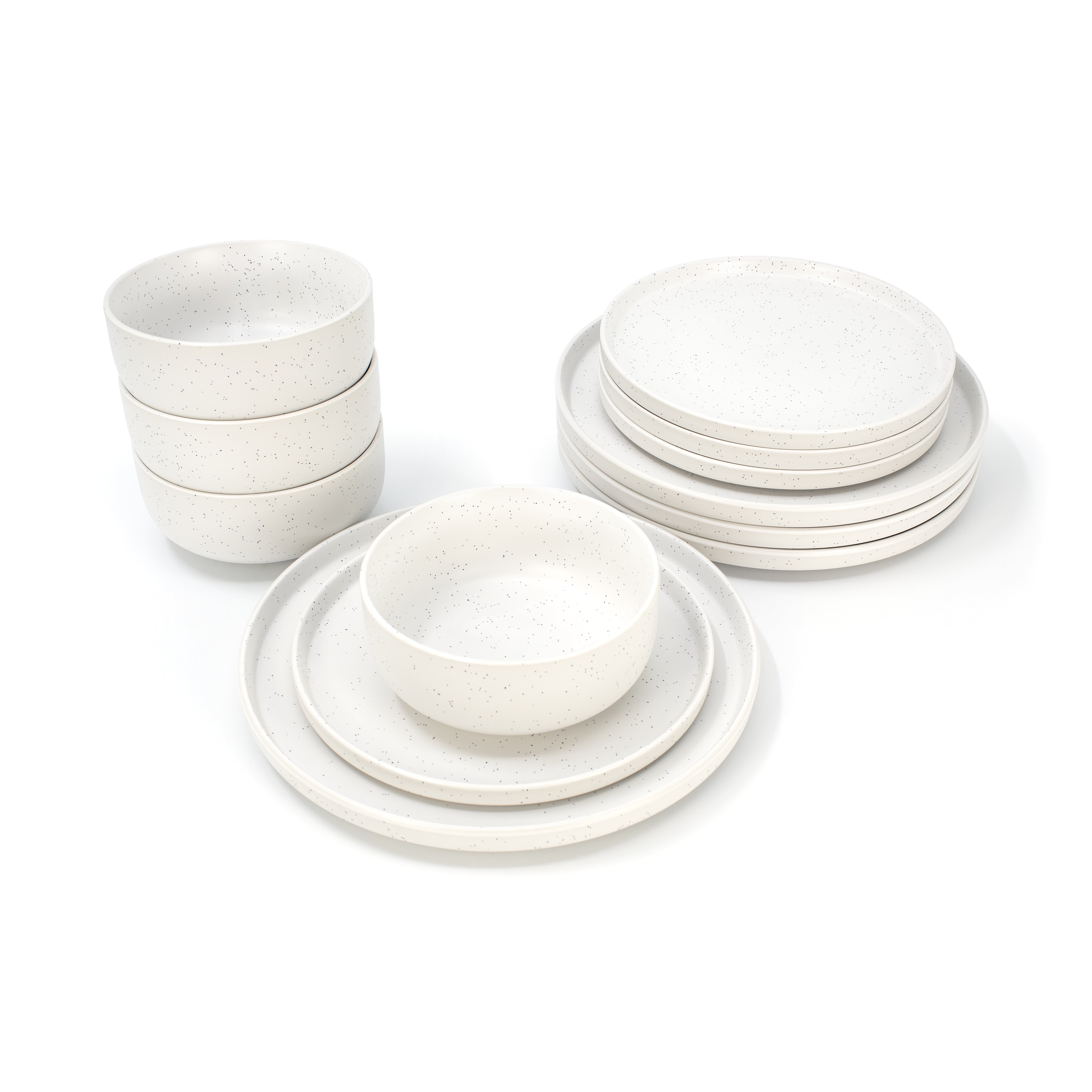 Sabatier Luna 12pc Dinnerware set, white