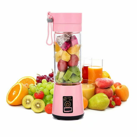 Orino Mini Personal Size Blender 6 Blades in 3D 13.5oz Small Juicer Cup USB Rechargeable Blender Fruits Vegetables Smoothies Multi-functional Mixing