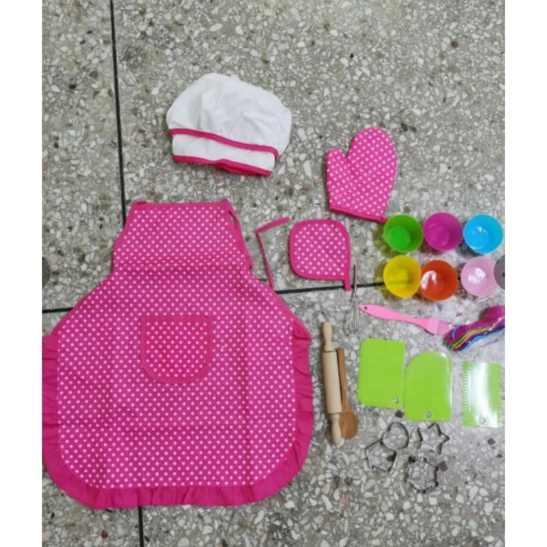 Gifts for 2-8 Year Old Girls, Toddler Apron for Girls, Kids Aprons