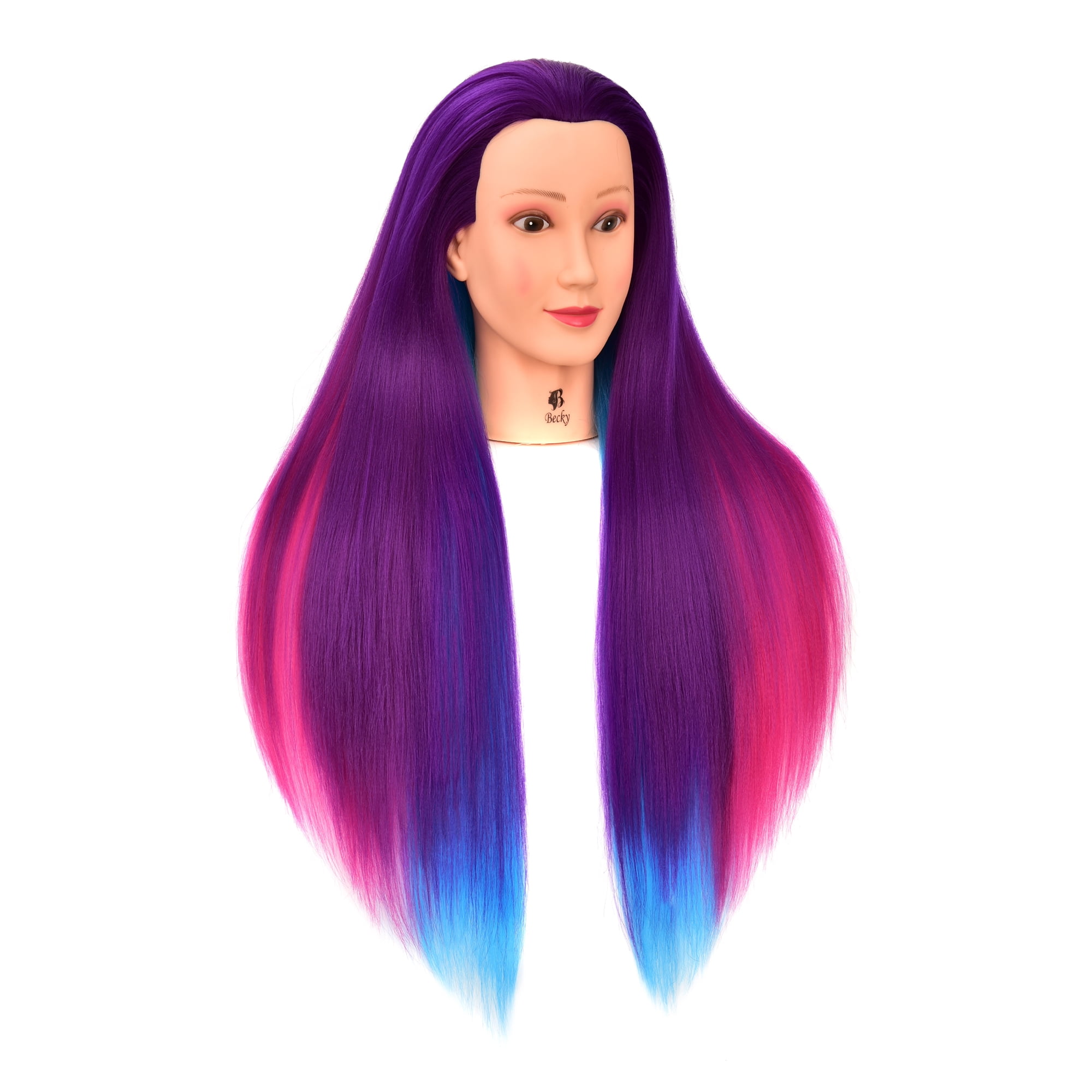 30" Synthetic Fiber Mannequin Head (Long and Thick) Hairdresser Training Head Manikin Cosmetology Doll Head