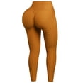 thumbnail image 1 of FashionOutfit Women's High Waist Ruched Butt Lifting Stretchy Booty Tummy Control Leggings, 1 of 1