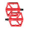 thumbnail image 3 of Pedales de bicicleta de nylon de doble du du con accesorios para bicicletas reflector (rojo), 3 of 6