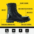 thumbnail image 3 of Botas tácticas Thorogood Gen-flex2 de 8 pulgadas con cierre lateral negras para hombre, 3 of 3