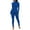 Blue, variant on Aayomet Womens Jumpsuits Casual Womens Large Fashion Solid Color Tight Sports Body Building Jumpsuit Long Sleeve Jumpsuit,GY2 M