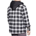 thumbnail image 3 of Visive Men's Sherpa-Lined Flannel Hoodie Jacket - Warm Zip-Up Layer for Cold Weather - Classic Fleece Plaid Pattern - Perfect for Hiking, Camping, & Everyday Winter Wear - Durable & Fashion-Forward, 3 of 10