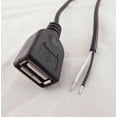 thumbnail image 2 of FOR 1pc USB 2.0 A Female Jack 2 Pin 2 Wire Power Charge Cable Cord Connector DIY 30cm, 2 of 2