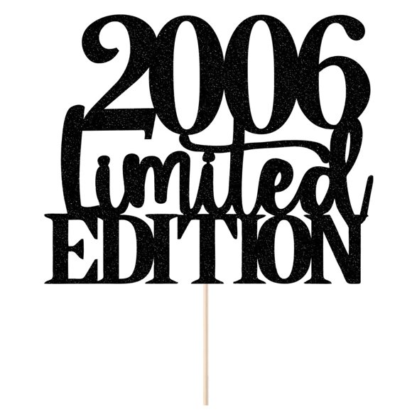 Cake Topper Yetxel Edición Limitada 2006 Negro con Brillo