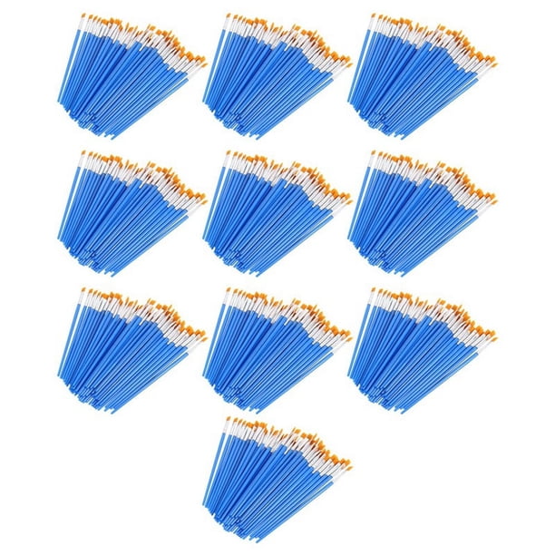 Juego de Pinceles 500 Piezas Niños Nylon Cabello Plano Pequeño Aceite Acuarela Artista Kits
