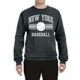 thumbnail image 2 of Wild Bobby City of New York NY Baseball Fantasy Fan Sports Unisex Crewneck Sweatshirt, Heather Black, XX-Large, 2 of 6