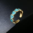 thumbnail image 2 of Open Ring Heart Adjustable - Trendy Cute Midi Ring Jewelry Finger Ring, 2 of 3
