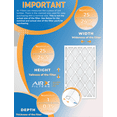thumbnail image 3 of 25x25x1 Air Filter MERV 13 Rating, 12 Pack of Furnace Filters Comparable to MPR 1500 - 2200 & FPR 9 - Made in USA by AIRX FILTERS WICKED CLEAN AIR., 3 of 5