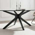 thumbnail image 2 of Modway Traverse 63" Oval Modern Rubberwood Dining Table in Black, 2 of 7