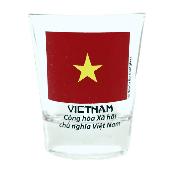 Vietnam Flag Shot Glass