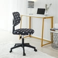 thumbnail image 2 of Room Revival Mesh Task Desk Office Chair, Black and White Hearts, 2 of 10