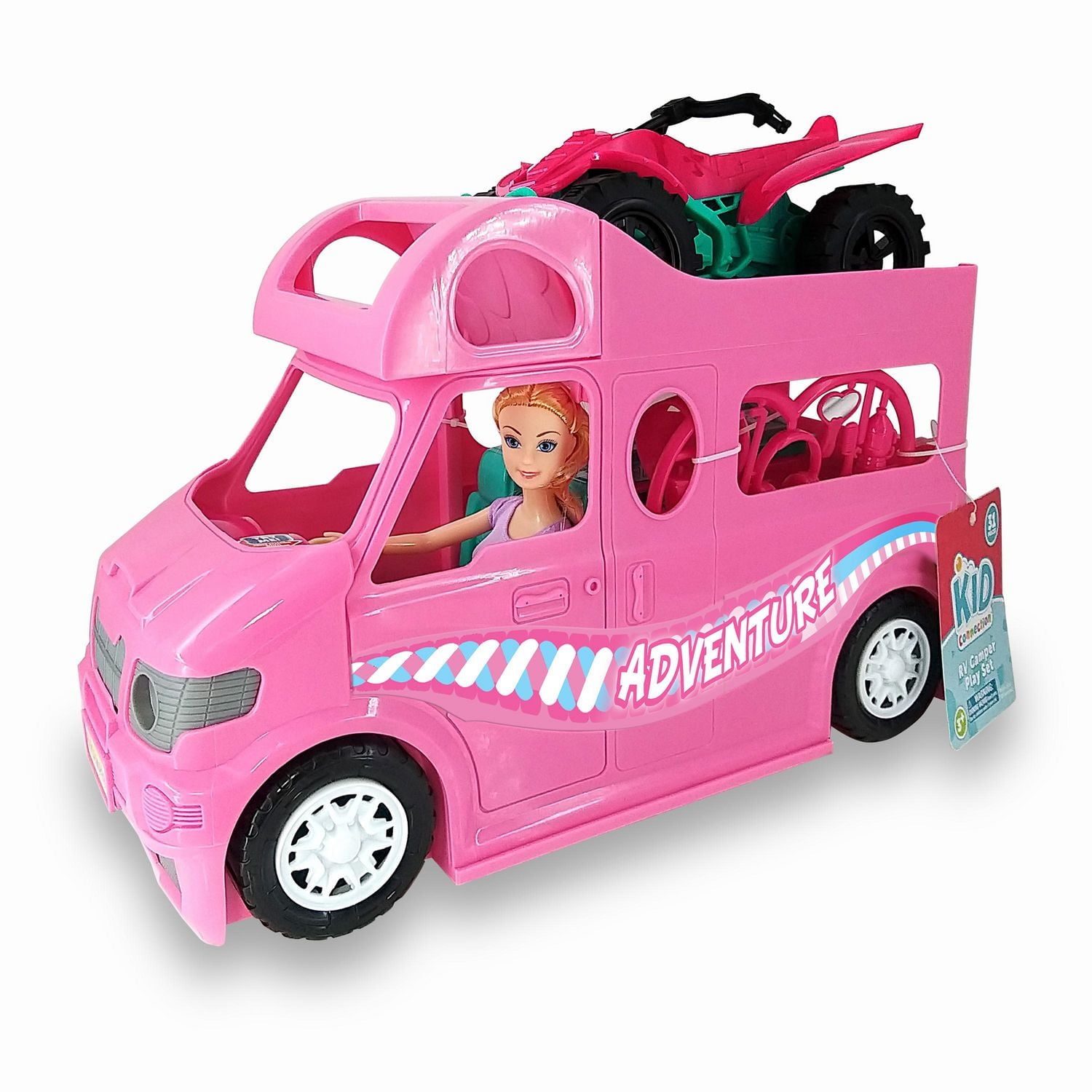Ride On Barbie Camper Van At Walmart Kid Connection RV Camper With