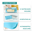 thumbnail image 3 of HOT! Butter Dish Storage Box with Cutter Food Container Lid Easy Cutting, 3 of 4