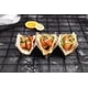 thumbnail image 5 of Soportes para tacos de acero inoxidable con diseño de rejilla y bandeja para hornear, asar y lavar en lavavajillas, paquete de 4, 5 of 8