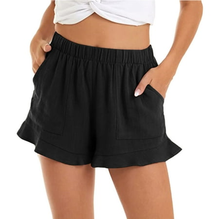 

ZHAGHMIN Jumpsuit Shorts For Women And Shorts Cotton Waist Women Waist Casual Shorts Elastic Linen Summer High Womens Solid Women S Shorts Pajamas For Women Shorts Set Womens Short Dresses Lace Shor