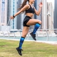 thumbnail image 6 of Rateoe Blue Fire Cool Wolf Compression Socks for Women and Men 20-30mmHg-Circulation Support Socks Knee High Nurse Pregnant Running Medical and Travel Athletic, 6 of 7