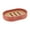 Terracotta, variant on Pure Matte White Soap Dish with Bamboo Base - Polyresin Bath Accessory for Modern Decor
