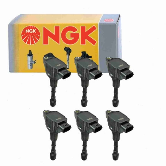 6 pc NGK 48748 Ignition Coils for 1415192 178-8503 22448-EY00A 921-2167 E1117 IC720 IGC0078 UF-617 UF617 Spark Plug Wire Boot Fits select: 2008-2013 INFINITI G37, 2014-2015 INFINITI Q50
