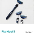 thumbnail image 3 of Cuchillas de afeitar Toptech compatibles con Mach3 de 3 hojas, paquete de 16, 3 of 9